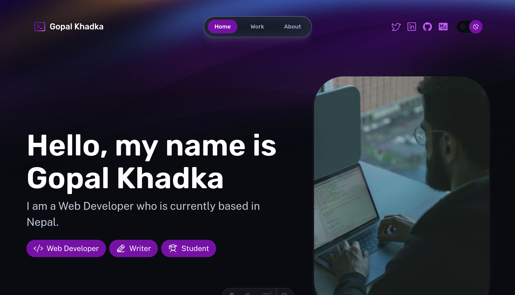 My personal site image